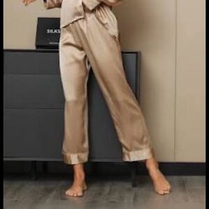Silk pajama bottoms
